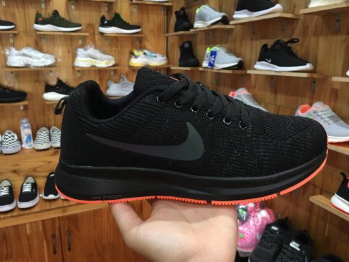 Giày Nike zoom full đen đế cam